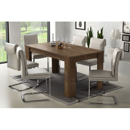 TAVOLO DA PRANZO MODELLO ZURIK IN LAMINATO ALLUNGABILE  140/200  X 88