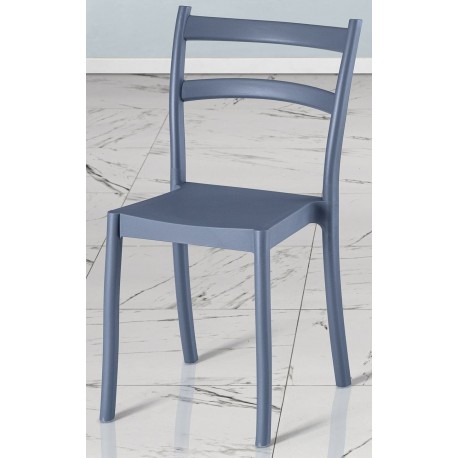 SEDIA SCAB MODELLO CLEAR IN TECNOPOLIMERO COLORE BLU NAVY