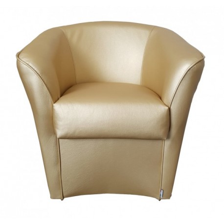 POLTRONCINA MODERNA IMPERIAL IN SIMILPELLE ORO