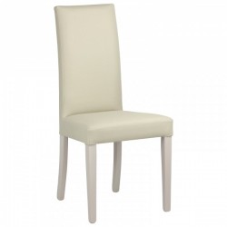 SEDIA DENVER  IN TESSUTO NABUK  BEIGE STRUTTURA IN FAGGIO MASSELLO FINITURA A COLORE