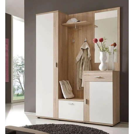 ARMADIO  GUARDAROBA  PATENTEK  86005 ROVERE SONOMA E BIANCO