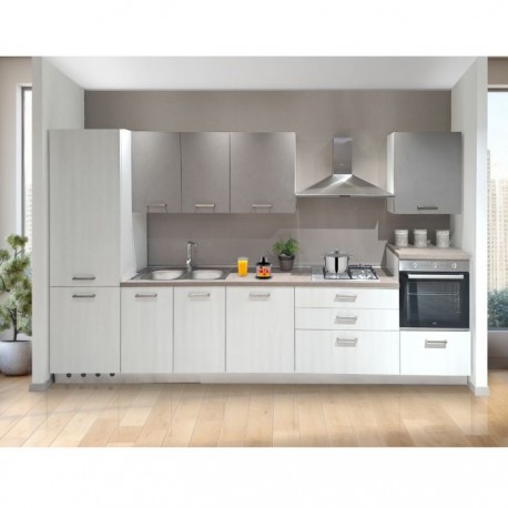 CUCINA COMPONIBILE MODELLO UTOPEA CON LAVASTOVIGLIE VERSIONE DX