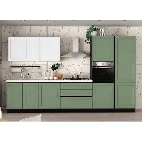 CUCINA COMPONIBILE MODELLO DALIA CON LAVASTOVIGLIE VERSIONE DX