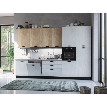 CUCINA COMPONIBILE MODELLO VENEZIA CON LAVASTOVIGLIE VERSIONE  DX