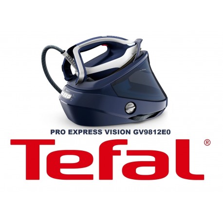 FERRO DA STIRO CON CALDAIA TEFAL MODELLO PRO EXPRESS VISION BLU E BIANCO  GV9812EO