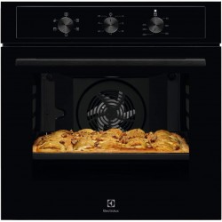 FORNO INCASSO ELETTROLUX SERIE 300 ESTETICA NERO MULTIFUNZIONE 68L COTTURA UNIFORME - PULIZIA AQUACLEAN CLASSE A