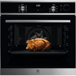 FORNO INCASSO A VAPORE ELETTROLUX SERIE 700 MULTIFUNZIONE 72L  - STEAMCREASP-  COTTURA MULTILIVELLO CLASSE DISPLAY LCD CLASSE A