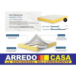 MATERASSO SINGOLO IN MEMORY FOAM 90 X 200 H. 24 cm +/-